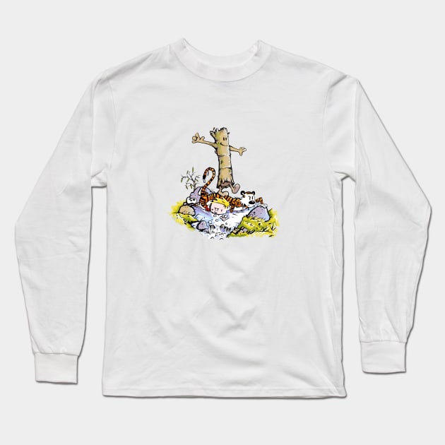 Log gets Revenge. Long Sleeve T-Shirt by FunSizedDesign